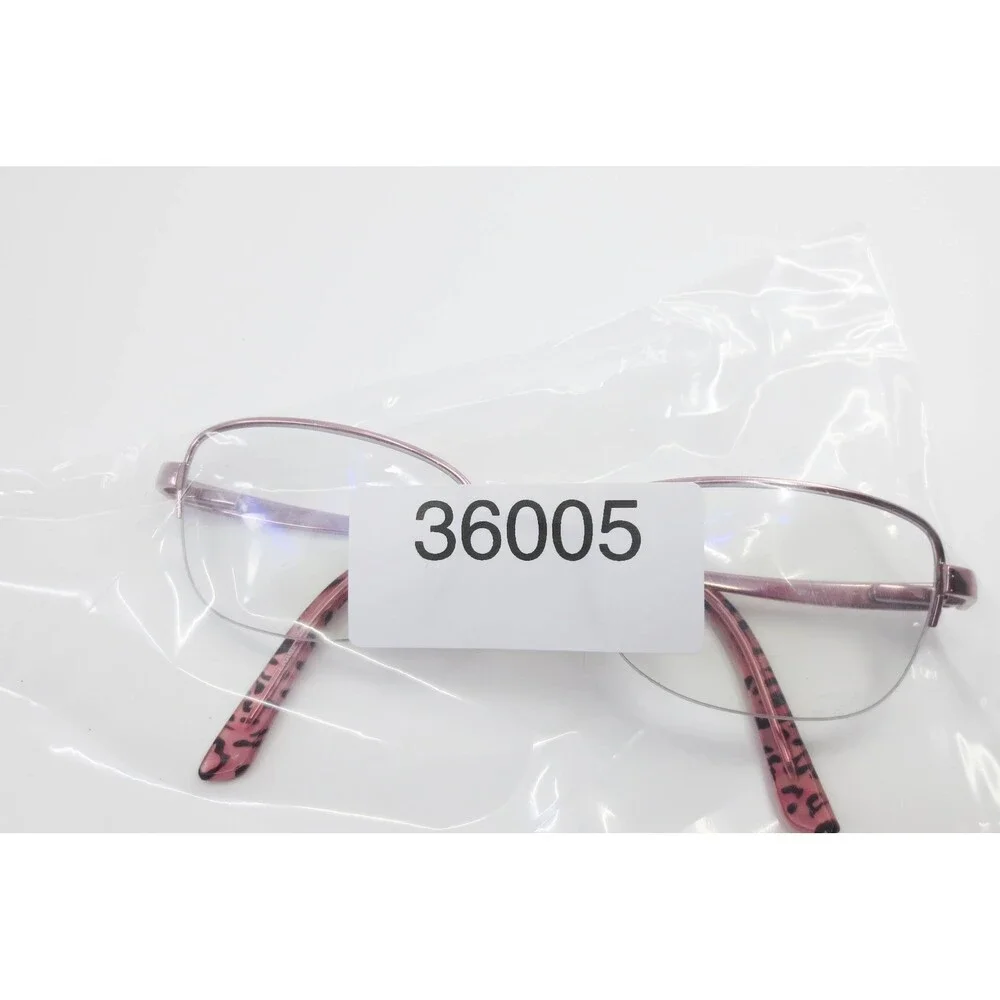 Bebe BB5107 780 Shiny Rose Gold Semi Rimless Eyeglasses Frames 52-18-135 Crystal